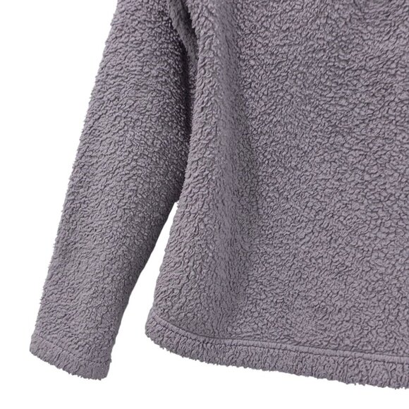 Patagonia Los Gatos 1/4-Zip Fleece Sweater Sz S Gray Slouchy Fit Pullover - Picture 4 of 12